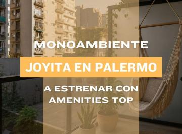 Departamento · 42m² · 1 Ambiente · Monoambiente a Estrenar con Amenities Palermo Soho