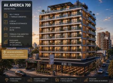 Terreno · 200m² · Lote Premium Para Desarrollo – Pb + 7 Pisos en Esquina Estratégica – Sáenz Peña - Terreno
