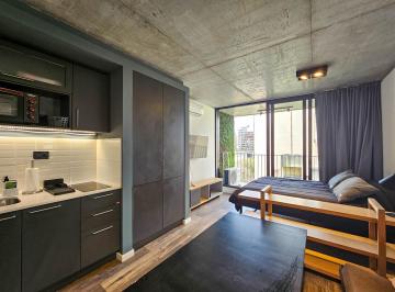 Departamento · 27m² · 1 Ambiente · Monoambiente Amoblado Estilo Industrial en Alquiler en San Juan 2312