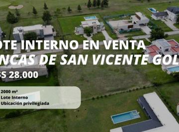 Terreno · 2000m² · Venta Lote Interno Fincas de San Vicente Golf