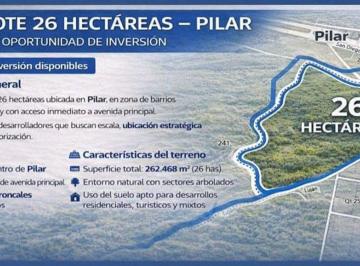 Terreno · 26246m² · Venta Lote 26 Ha Pilar Inversion