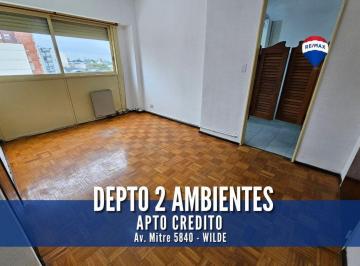 Departamento · 36m² · 2 Ambientes · Venta Departamento 2 Amb – Wilde - Apto Credito