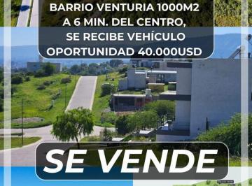 Terreno · 1000m² · Terreno en Venta en Villa Carlos Paz Barrio Venturia con Vista a Las Sierras y Lago