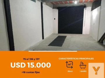 Depósito · 55m² · Depósito en Venta - 129 m² - La Plata [financiado]