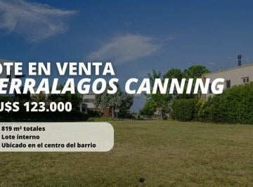 Terreno · 819m² · Lote en Venta Barrio Terralagos Canning