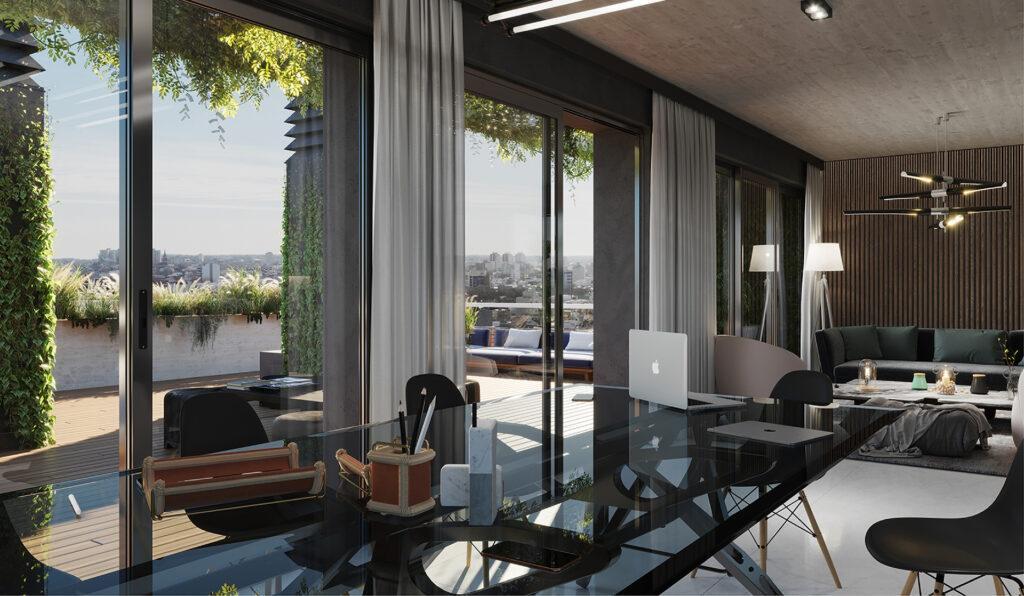 Depto 2 amb, 54m² con balcón y parrilla — Plaza Mitre
