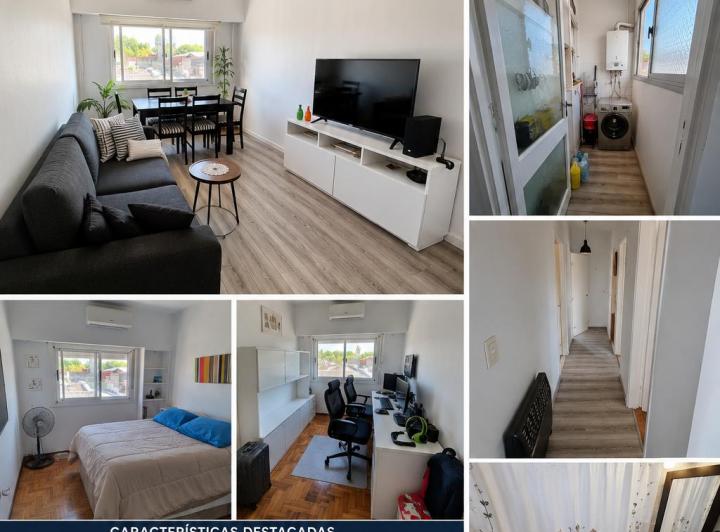 Dueño Directo - 3 Ambientes Impecable | Muy Luminoso | 60 m&sup2; | 2 Dorm | Aa