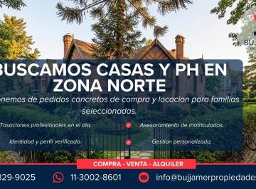 Casa · 100m² · Buscamos Casas y PH en Zona Norte | Pedidos Concretos