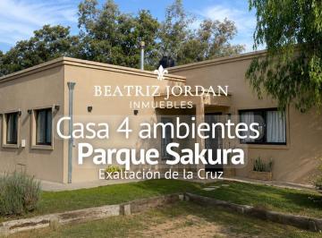 Casa · 100m² · 4 Ambientes · 1 Cochera · Casa 4 Ambientes en Venta, Barrio Parque Sakura, Exaltacion de La Cruz