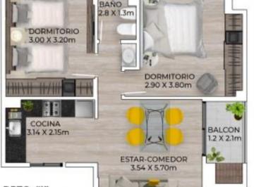 Departamento de 2 ambientes, Córdoba · Excepcional Dpto de Lujo en Barrio Gral Paz
