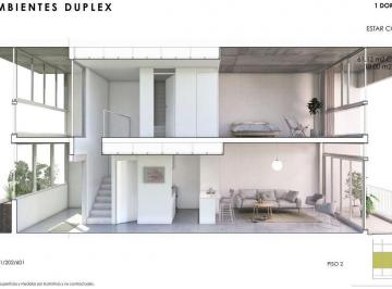Departamento · 57m² · 2 Ambientes · Duplex 2 Ambientes con Terraza Corazón de Urquiza