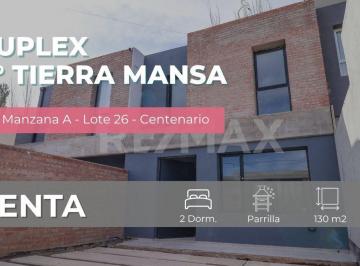 Casa · 130m² · 4 Ambientes · 1 Cochera · Venta Dúplex 2 Dorm. Tierra Mansa Centenario