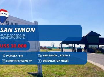 Terreno · 623m² · Lote en Venta Canning Barrio San Simon - Etapa 1