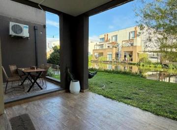 Departamento · 90m² · 4 Ambientes · 1 Cochera · Departamento en 4 Amb Venta en Planta Baja con Jardin, Lagos del Sendero, Sendero, Nordelta Al Agua
