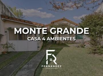 Casa de 4 ambientes, Esteban Echeverría · Casa Chalet en Venta en Monte Grande, Esteban Echeverría, G. B. A. Zona Sur. ¡Oportunidad!