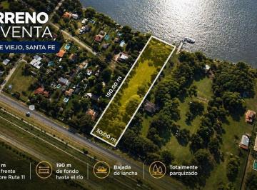 Terreno · 450m² · Venta Lote Sobre El Río en Sauce Viejo