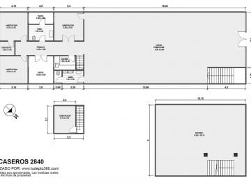 Local comercial · 328m² · 4 Ambientes · Alquiler Local con Vivienda - Av Caseros 2800