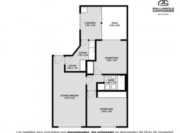 Departamento · 61m² · 3 Ambientes · Departamento Venta 3 Ambientes con Patio en Balvanera