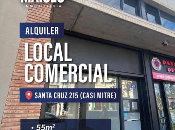 Local comercial · 55m² · Local en Alquiler 55 m² con Deposito en Santa Cruz 215