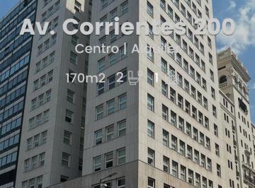 Oficina comercial · 170m² · 2 Cocheras · Alquiler Oficina - Posible Local Gastronomico - Piso Alto - Vista Única 360