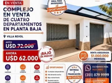 Departamento · 160m² · 4 Dormitorios · Complejo de Deptos en Venta Zona Sur