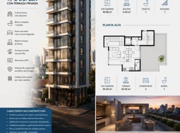 Departamento · 60m² · 3 Ambientes · 1 Cochera · Departamento Estilo Duplex con Terraza Privada