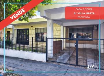 Casa · 146m² · 3 Ambientes · 2 Cocheras · Vendo Casa 2 Dorm. B° Villa Marta. Escritura