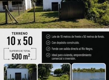 Terreno · 50m² · Oportunidad Terreno con Fondo Al Río Negro. Feldman 667