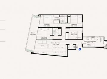 Departamento · 120m² · 5 Ambientes · Venta 5 Amb a Estrenar Full Amenities Palermo