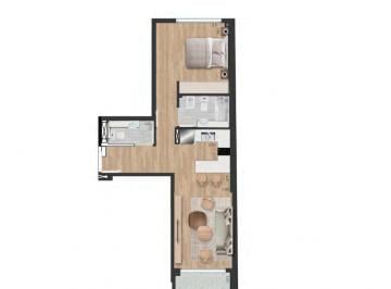 Departamento · 46m² · 2 Ambientes · Departamento en Nuñez