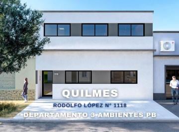 Departamento · 60m² · 3 Ambientes · Venta Departamento 3 Amb en Construcción Quilmes