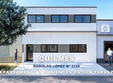 Departamento · 90m² · 3 Ambientes · Venta Departamento 3 Amb en Construcción Quilmes
