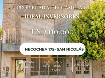 Casa · 258m² · 5 Ambientes · 1 Cochera · Venta 2 Casas en 1 y Local. Ideal Inversión.