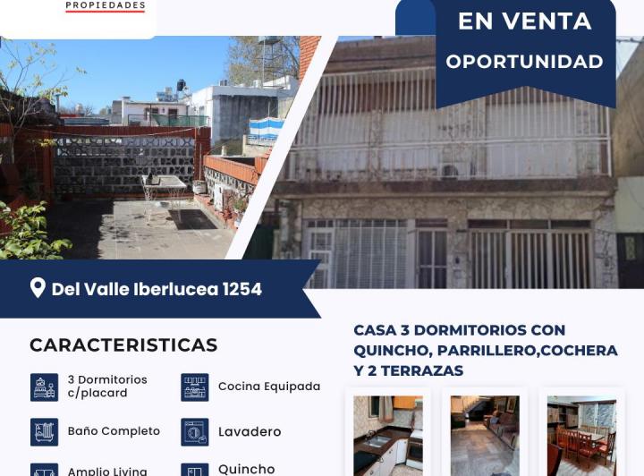Casa · 80m² · 6 Ambientes · 1 Cochera