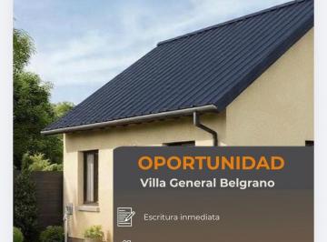 Casa · 92m² · 3 Ambientes · 1 Cochera · Casa a Estrenar | Ultima Etapa |villa General Belgrano