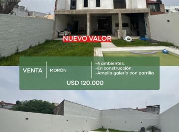 Casa · 160m² · 5 Ambientes · 1 Cochera · Casa en Venta 5 Ambientes Morón