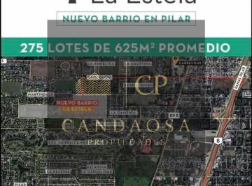 Terreno · 609m² · Mlm. Lote Interno en Barrio La Estela, Pilar