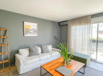 Departamento · 60m² · 2 Ambientes · Alquiler 2 Ambientes Amoblado con Parrilla y Balcon en Las C
