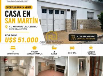 Casa · 98m² · 5 Ambientes · 1 Cochera · Vendo Casa de Dos Dorm. con Cochera y Terraza en San Martin con Escritura Calle Colombres y F