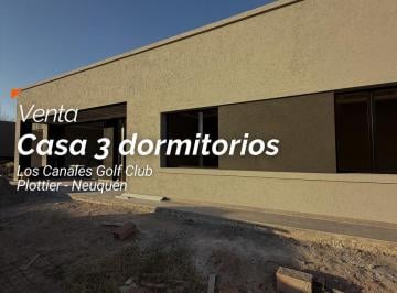 Casa · 150m² · 4 Ambientes · 1 Cochera · Venta Casa 3 Dorm. - Los Canales de Plottier Golf Club - Plottier