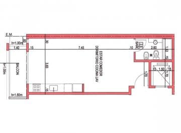 Departamento · 37m² · 1 Ambiente · Departamento en Liniers
