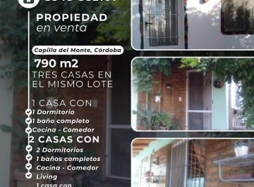 Casa de 10 ambientes, Capilla del Monte · Oportunidad de Inversión en Capilla del Monte – 3 Casas en un Mismo Terreno de 7