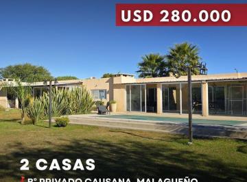 Casa · 332m² · 10 Ambientes · 1 Cochera · Venta 2 Casas 4 Dorm. con Piscina en Country Causana - Malagueño