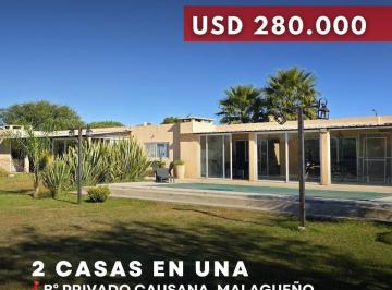Casa · 332m² · 10 Ambientes · 1 Cochera · Venta 2 Casas 4 Dorm. con Piscina en Country Causana - Malagueño