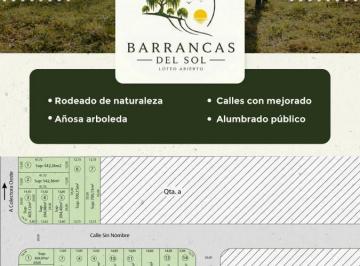 Terreno · 542m² · Nuevo Loteo Abierto "Barrancas del Sol"