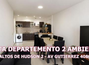 Departamento · 42m² · 2 Ambientes · 1 Cochera · Departamento 2 Amb Altos de Hudson 2 Oportunidad
