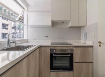 Cocina · Alquiler Departamento 3 Ambientes con Balcón Al Frente Plaza San Martín Retiro