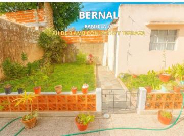 PH · 63m² · 3 Ambientes · 1 Cochera · Venta PH de 3 Amb con Patio y Cochera en Bernal