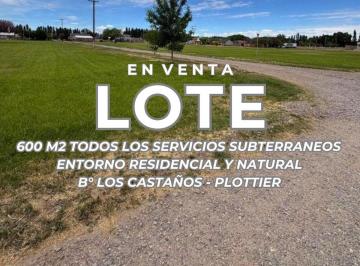 Terreno · 600m² · Venta Lote B° Los Castaños Plottier
