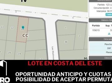 Terreno , Costa del Este · Lote a La Venta en Costa del Este